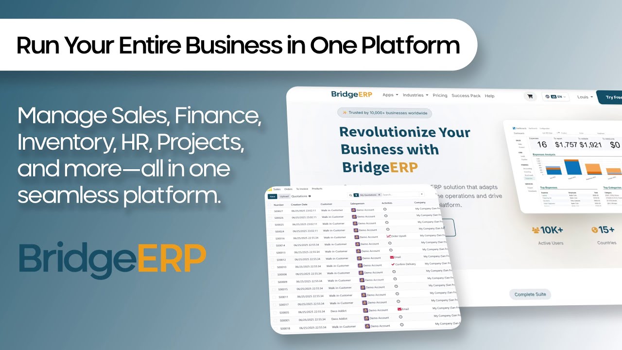 BridgeERP – The All-in-One Business Management Solution 🚀