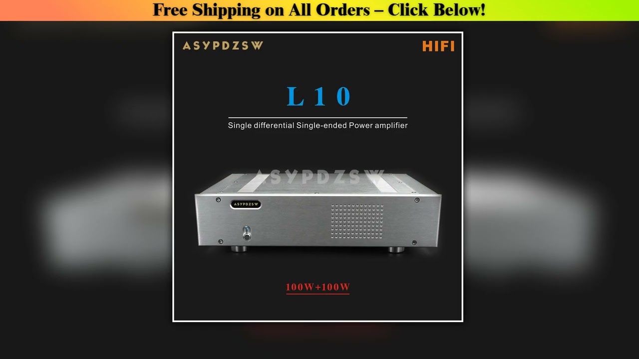 L10 Stereo Class AB Single differential Single-ended Power amplifier TTA1943/TTC5200 100W+100W
