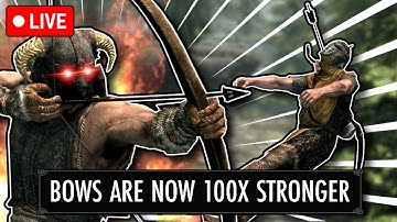 🔴 SKYRIM BUT EVERY KILL MY BOWS GET STRONGER🔴