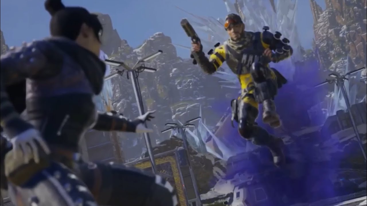 Mirage vs Wraith fight animation | Apex legend