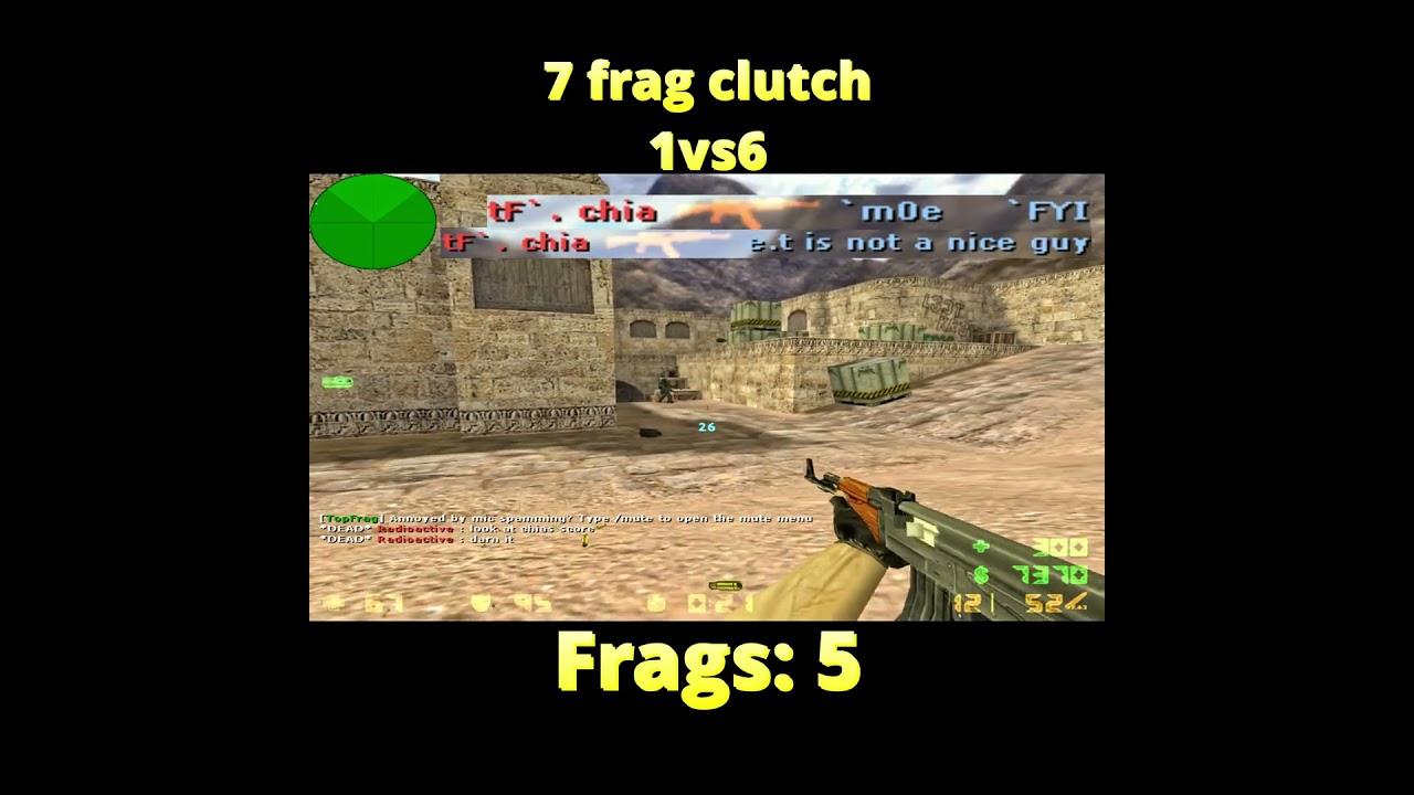 1vs6 clutch with 7 frags 