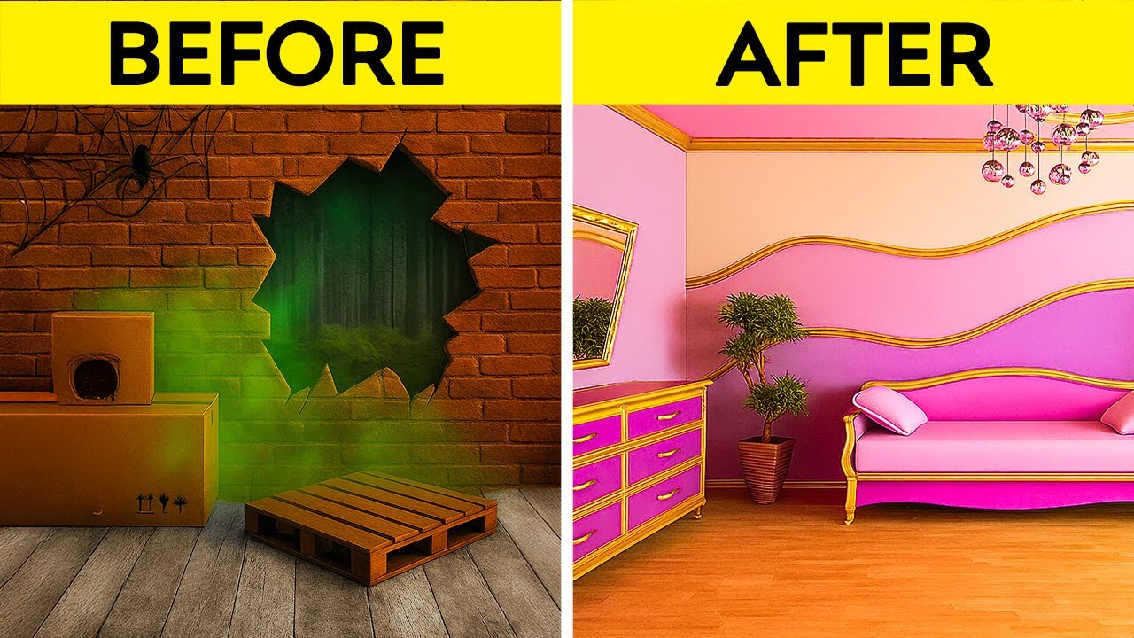 Комната мечты! ✨ Задача богатых против безденежных и секретные космические хаки от 123 GO! Infinity