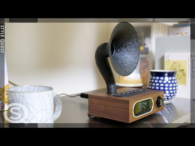 サンスイのミニ朝顔スピーカー SANSUI ラジオ Bluetoothスピーカー MSR