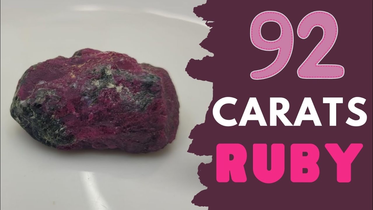 92 Carats Client Natural Ruby | Raw Stone Faceting
