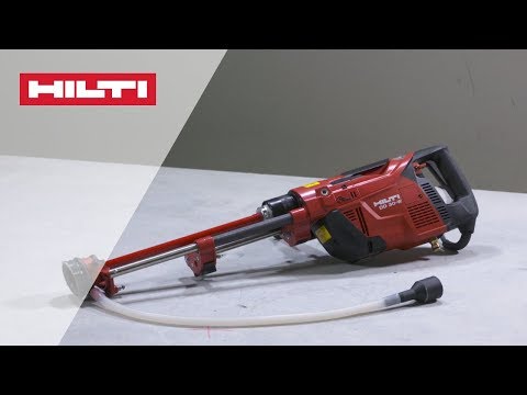 HOW TO use Hilti DD 30-W diamond coring tool for hand-held drilling