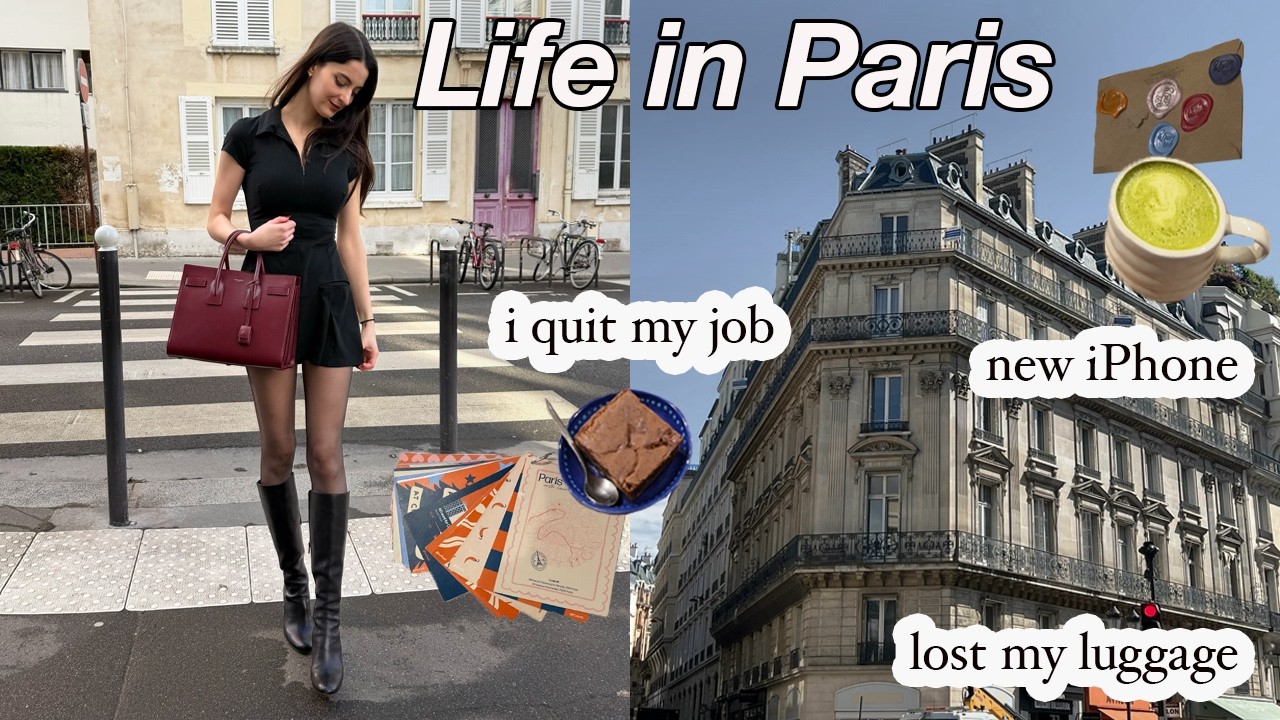 Жизнь в Париже ☕️ | Я уволилась с работы, купила новый iPhone, потеряла багаж + музеи и кафе