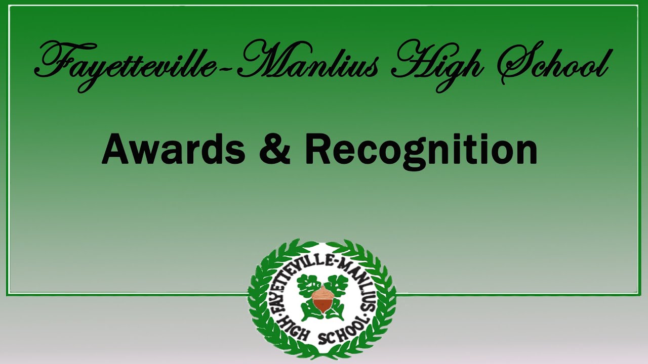 Fayetteville Manlius 2021 High School Awards & Recognition YouTube