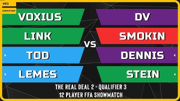 WC3 - The Real Deal 2 - Qualifier 3 - 12 Player FFA Showmatch