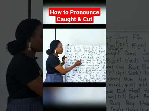 How To Pronounce Caught Cut Howtopronounce Englishlearning Pronunciationvideo 