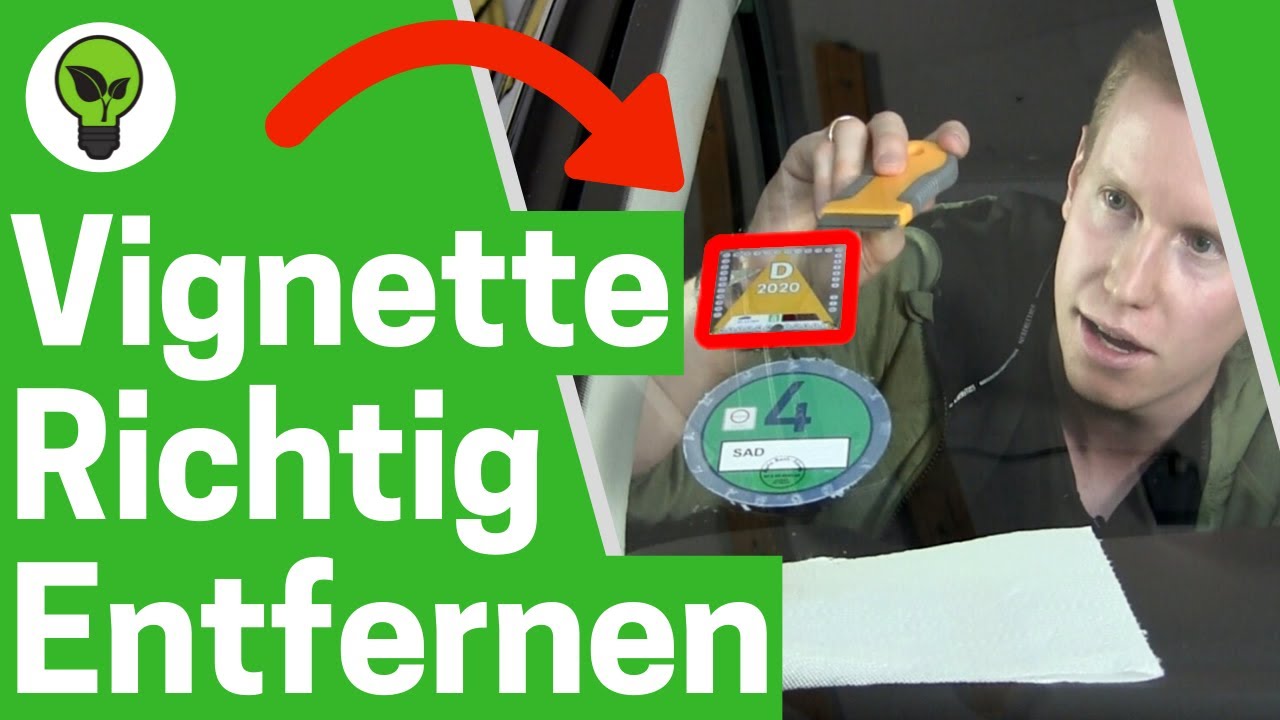 Vignette Entfernen und Wiederverwenden? ✅ TOP ANLEITUNG: Wie Autobahnvignette von Scheibe Ablösen???