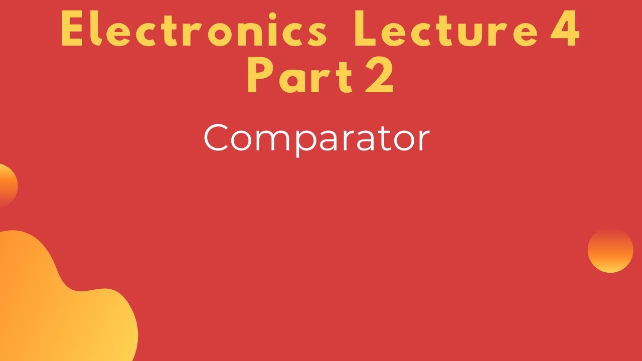 Electronics Lecture 4 part 2 - YouTube