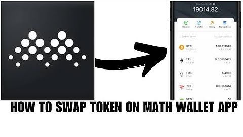 How to swap token on Math wallet