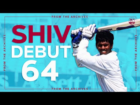 ICC Hall of Fame! | Shivnarine Chanderpaul West Indies DEBUT | 64-Runs At 19-Years-Old