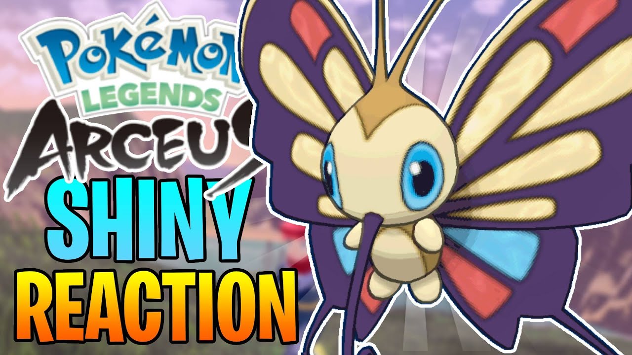 Shiny Beautifly Reaction in Mass Outbreak - Pokemon Legends Arceus 