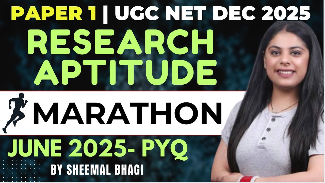 RESEARCH APTITUDE MARATHON | JUNE 2025 PYQ DISCUSSION| UGC NET DEC 2025 Paper 1 | Sheemal Bhagi#net