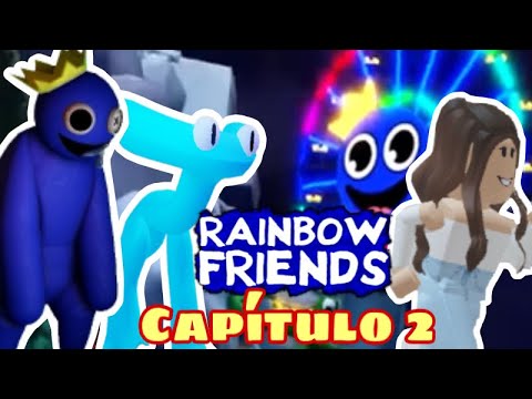 ENCONTRAMOS O AZUL BABÃO E TEMOS QUE NOS ESCONDER NO ROBLOX!! (Rainbow  Friends) 