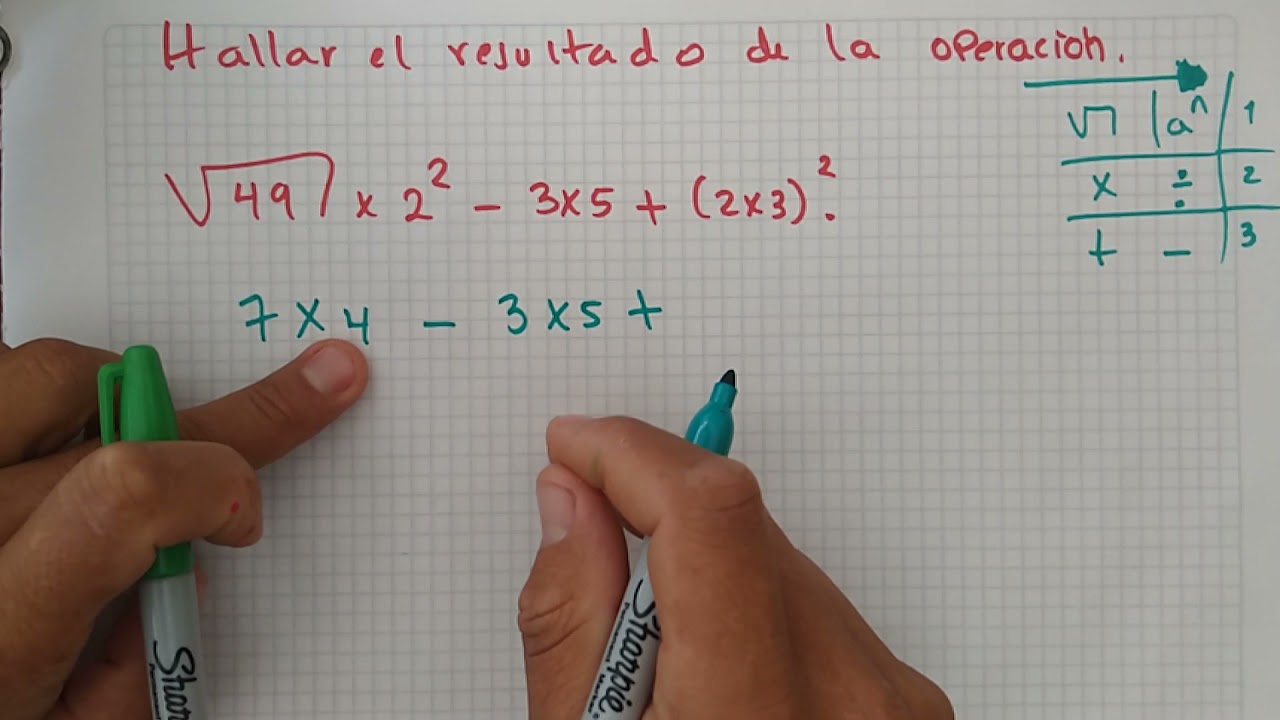Operacion Aritmetica Que Consiste En Hallar El Resultado