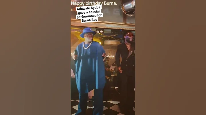 Burna Boy’s mom marked his birthday with a surprise performance by Fuji legend Adewale Ayuba.#shorts
