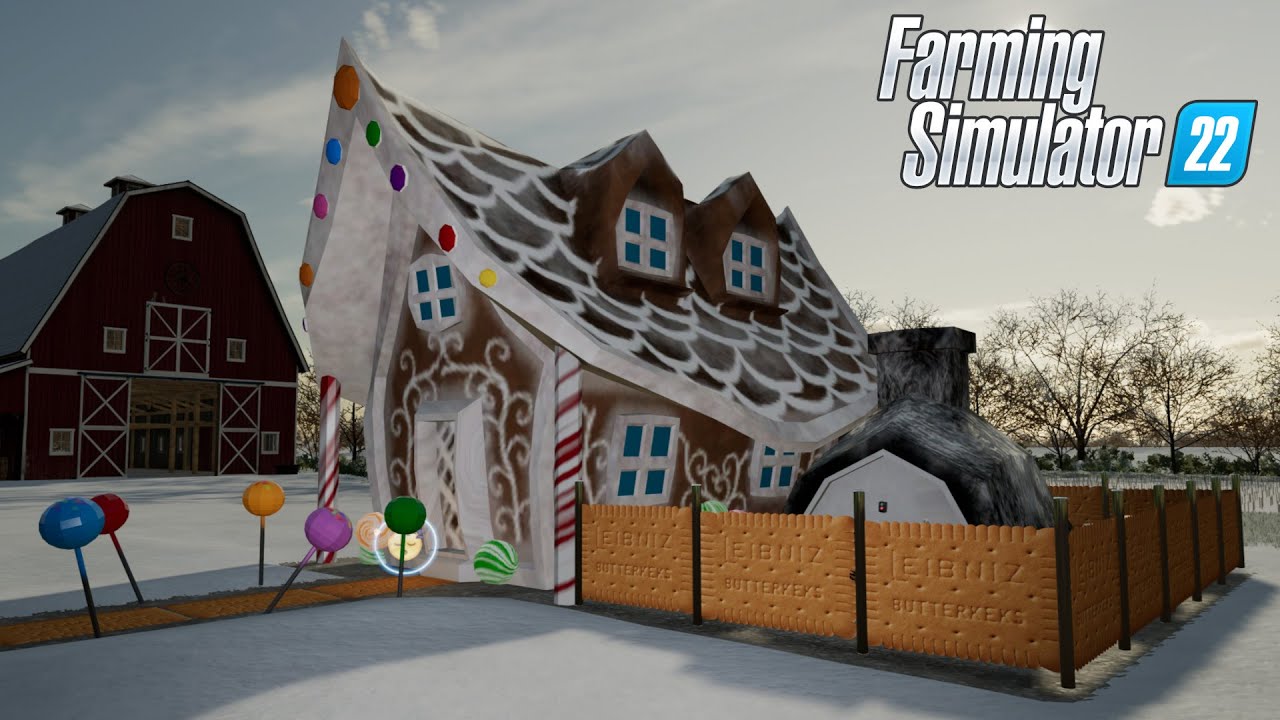 GINGERBREAD FARMHOUSE - Farming Simulator 2022 [FS 22 LS 22 Placeable Mod] 