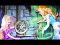 Sleeping Beauty Story with Toys and Dolls - Spinning Wheel - Magic Spell - Princess