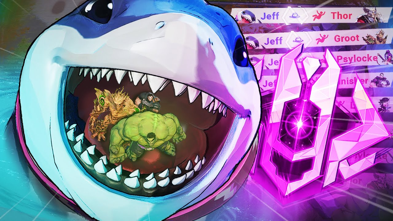 Marvel Rivals Jeff Inflation Reaching RANK 1 with ONLY JEFF - Marvel Rivals - YouTube