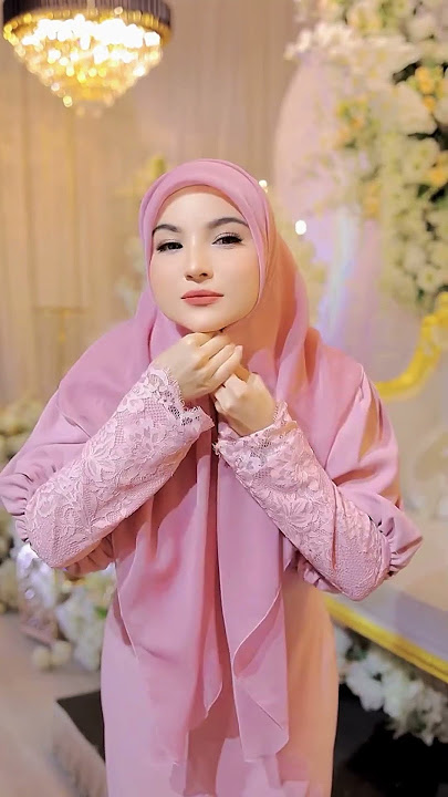 Hijab segiempat buat kondangan, simple, mudah dan cantik #hijabstyle Tutorial Hijab Kekinian