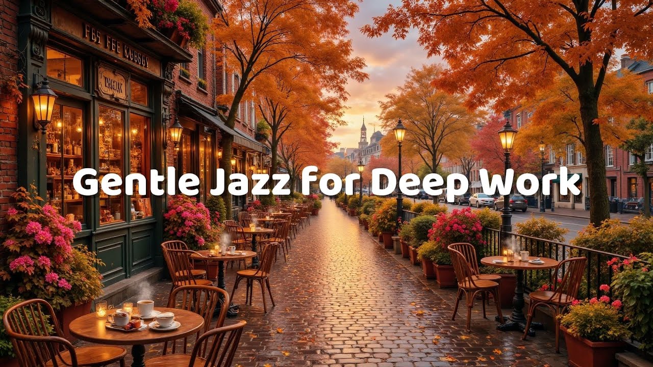 Quiet Winter Coffee Shop ❄️ Gentle Jazz for Deep Work
