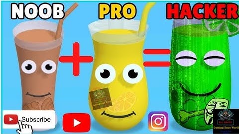 NOOB Vs PRO Vs HACKER Gameplay | Juice 🥤 Run Gameplay | Gaming Zone World#trending #viral #gameplay