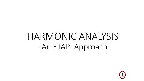 Harmonic load flow analysis