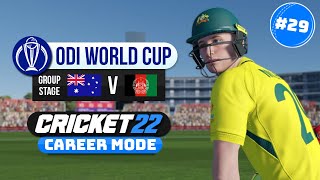 ODI WORLD CUP - CRICKET 22 CAREER MODE SEASON 2 #29 screenshot 4