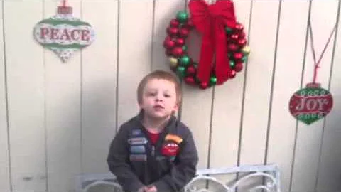 Owen Sings Jingle Bells at 2 years old