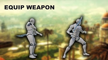 Unreal Sidescroller - Melee Combat [Equip weapon]