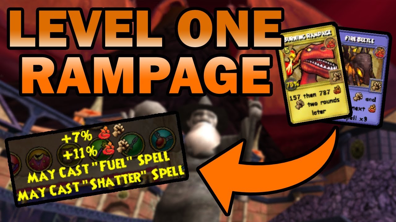 Wizard101 Level One Rampager: MAYCAST FUEL IS BROKEN