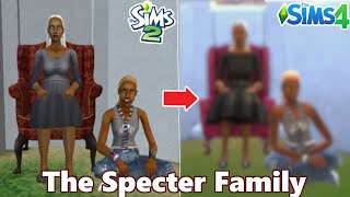 SPECTER FAMILY SIMS 2 to SIMS 4 | Recreating Strangetown 👽| SimSkeleton