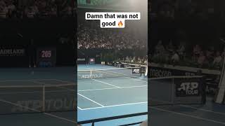 Djokovic misses another easy backhand at the Adelaide International 2023