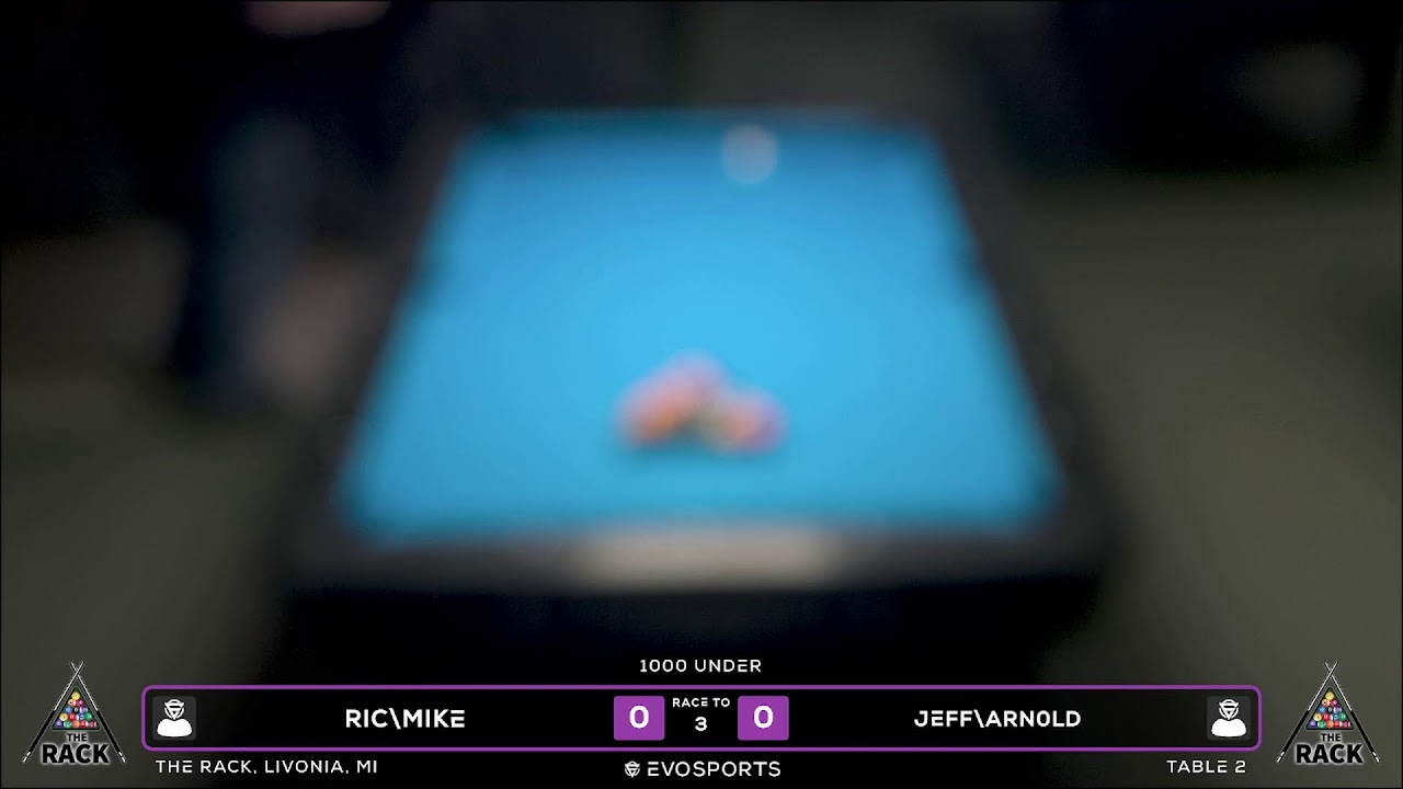 Image of video the RIC\MIKE vs JEFF\ARN0LD - THE RACK - TABLE 2 | EvoSports 25