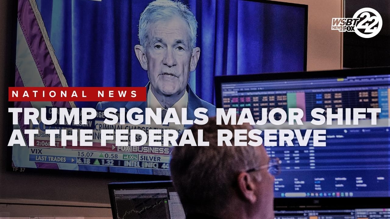 President Trump signals major shift at the Federal Reserve - YouTube