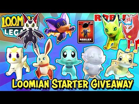 Roblox Loomian Legacy Giving Away Starters Craytals Duskit Ikazune Sa Hunting Robux Card Youtube - gleam hunting duskit and other loomians roblox loomian legacy