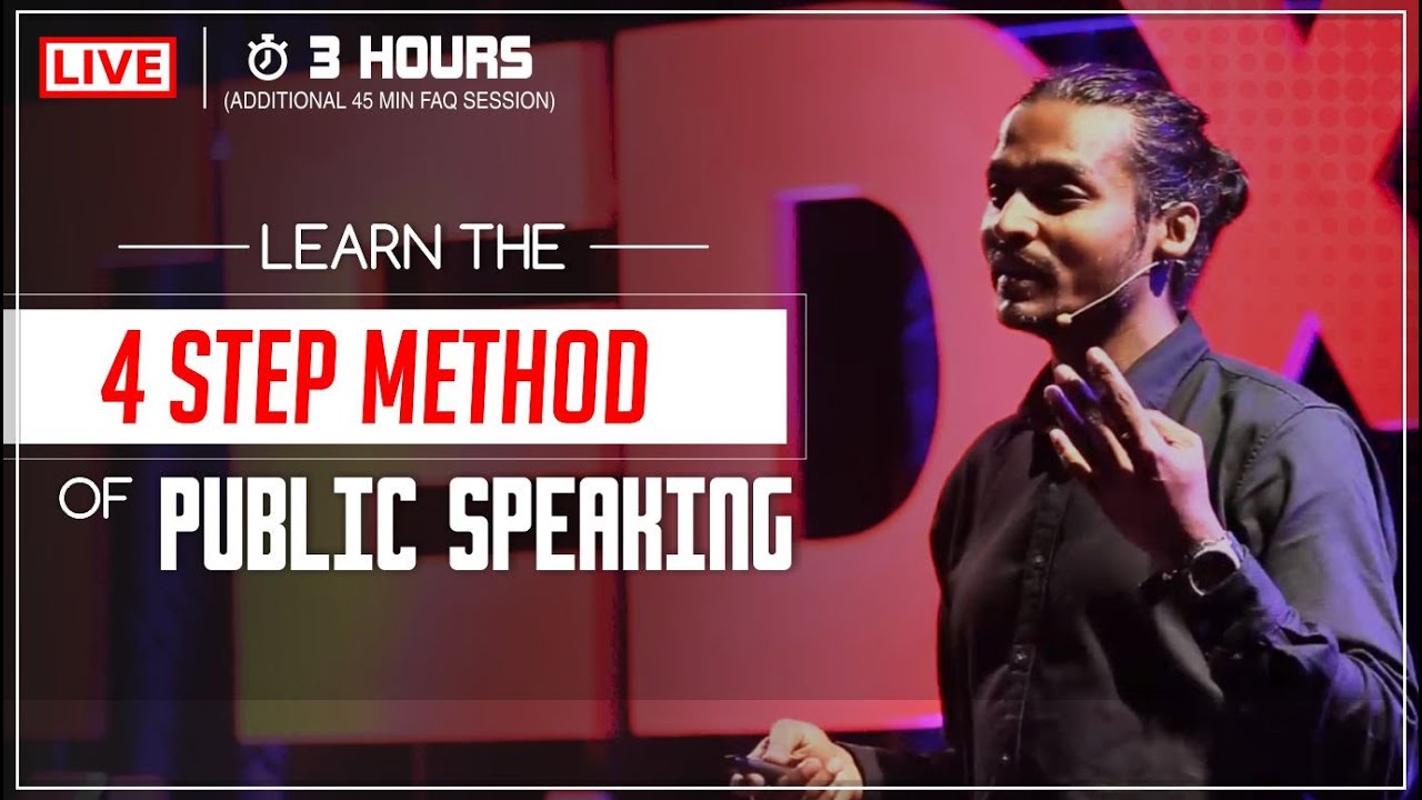 Book My Live Training Learn Public Speaking 4 Step Method For Career Growth Youtube