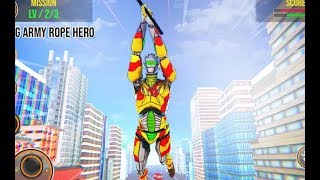 Army Robot Rope Hero Part-2 | New Rescue City Army Robot Android GamePlay | By Game Crazy screenshot 5