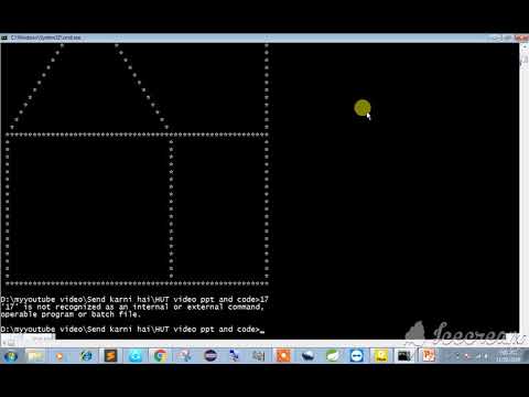 How to print Hut with help of Java Logic (in Hindi)