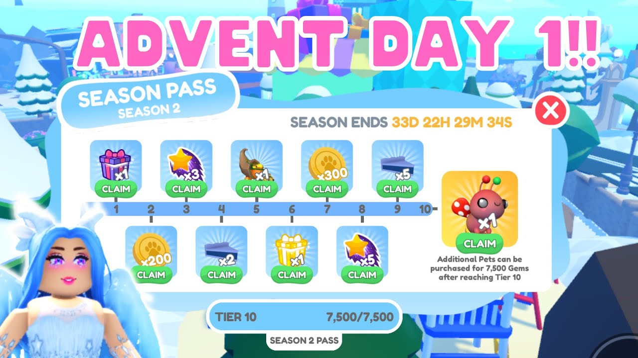 Showcasing Everything From Season 2 Pass In Overlook Bay!! Advent Day 1!!
