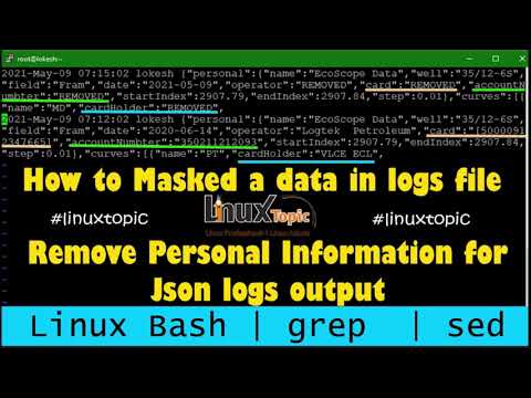how to masked  PII data in json logs file using sed command | regex exact value and replace