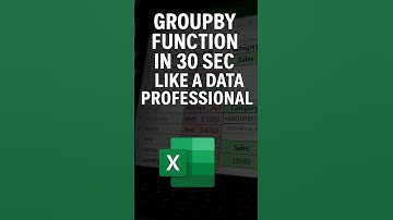 GROUPBY FUNCTION IN EXCEL🔥 #excel #exceltutorial #shortsfeed #exceldashboard