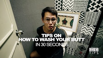 How to Poop and clean yourself with a Bidet - 30 Second Tips