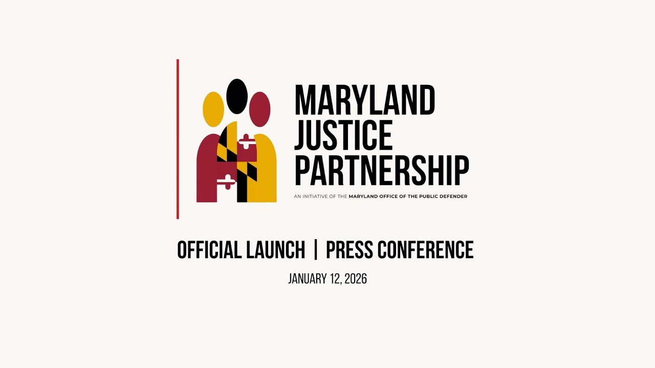 Maryland Justice Partnership Launch | Press Conference – January 12, 2026
