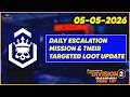 Daily Quick Escalation Targeted Loot Update 05 May 2026 | Division 2