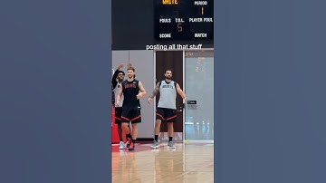 Alpi dunked on Steven during day 1 of training camp..today, Steven got his get back 😂