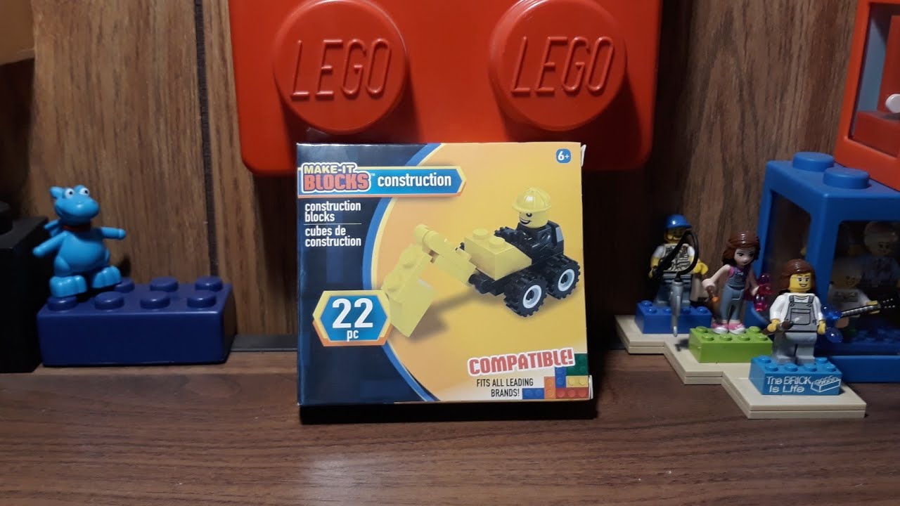Lego vs. Make-It Blocks: Construction (Mini Excavator)