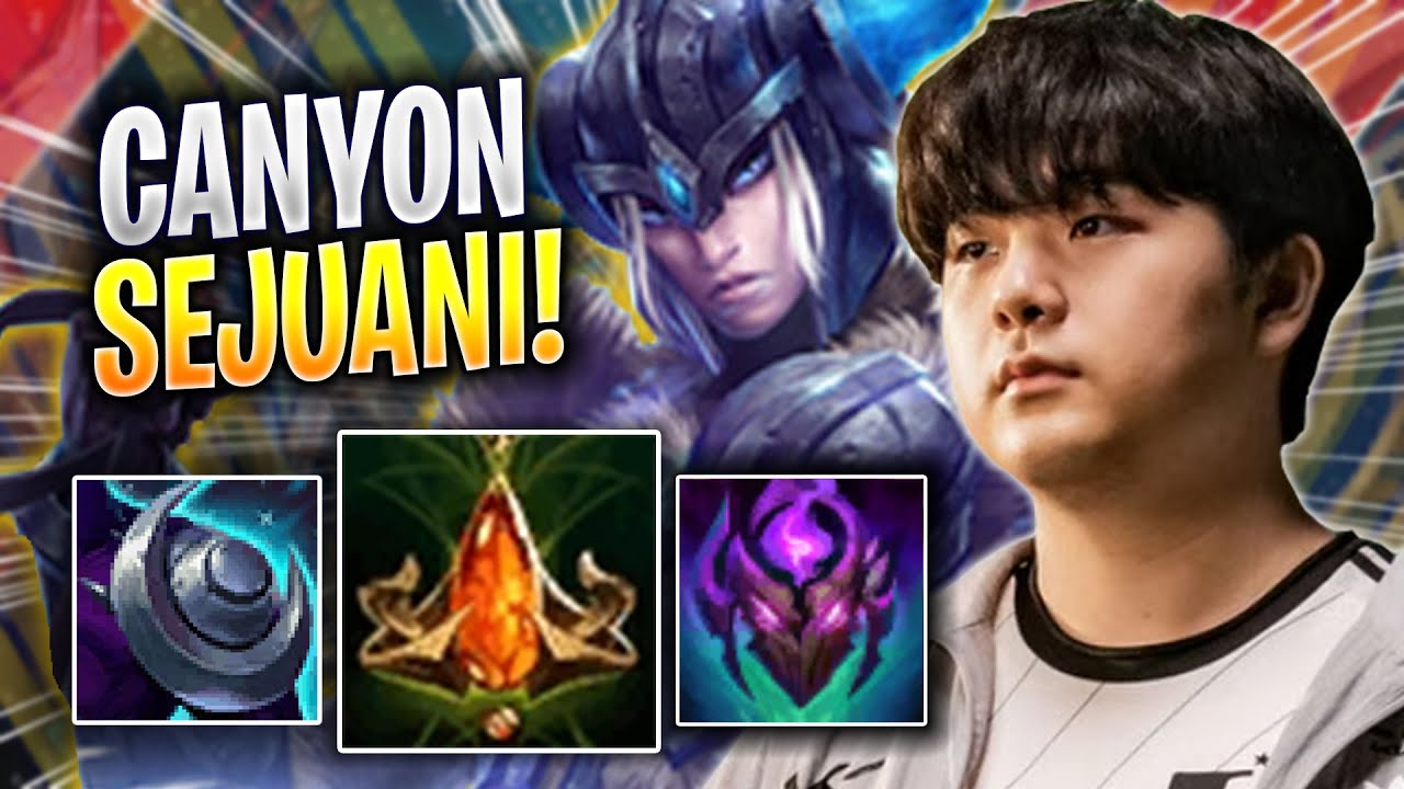 CANYON TRIES NEW SEJUANI BUILD! - DK Canyon Plays Sejuani JUNGLE vs Skarner! | Season 2023
